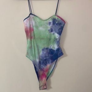 Tie dye bodysuit